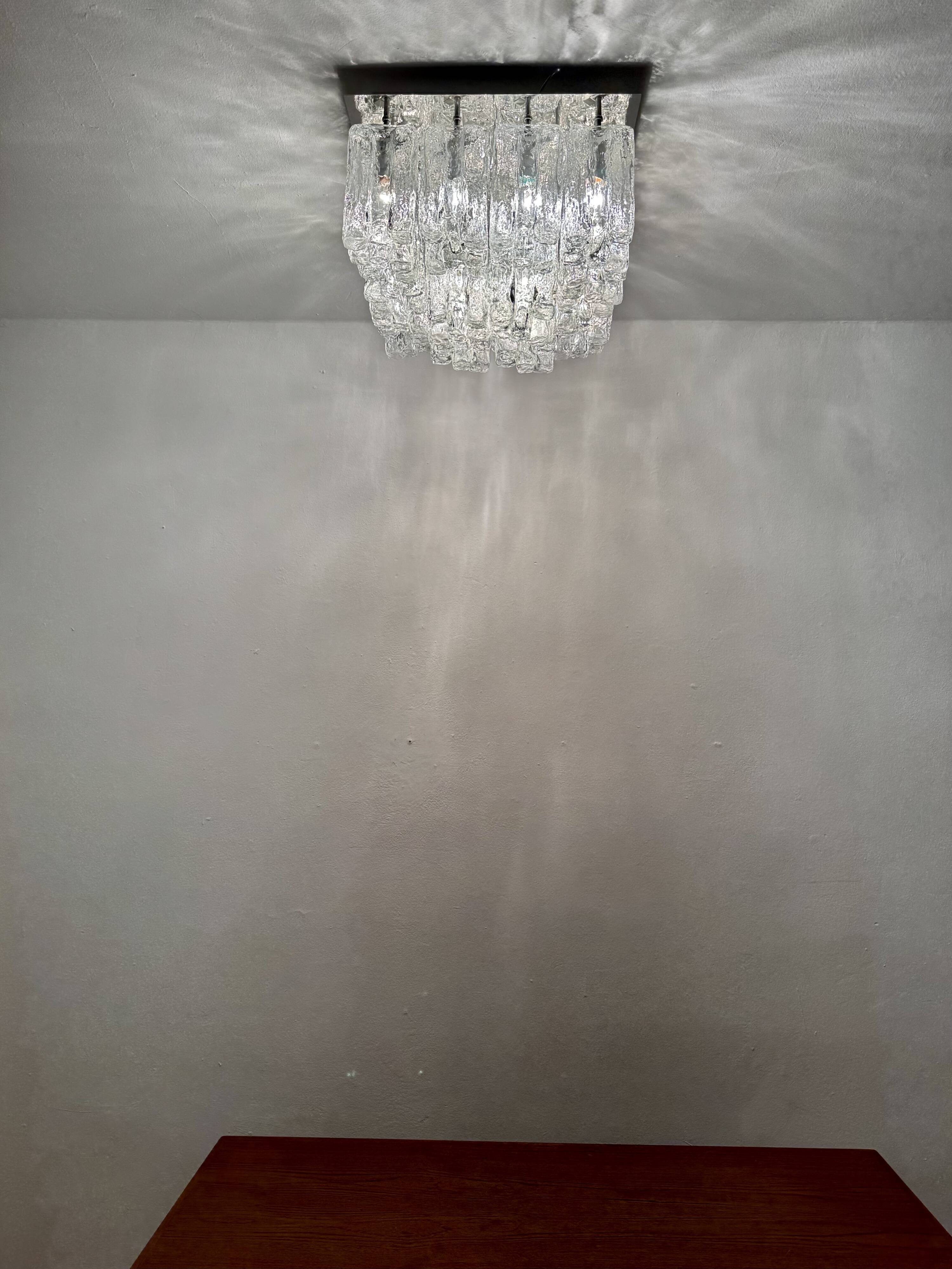 Large Austrian Granada Flush Light by J.T. Kalmar