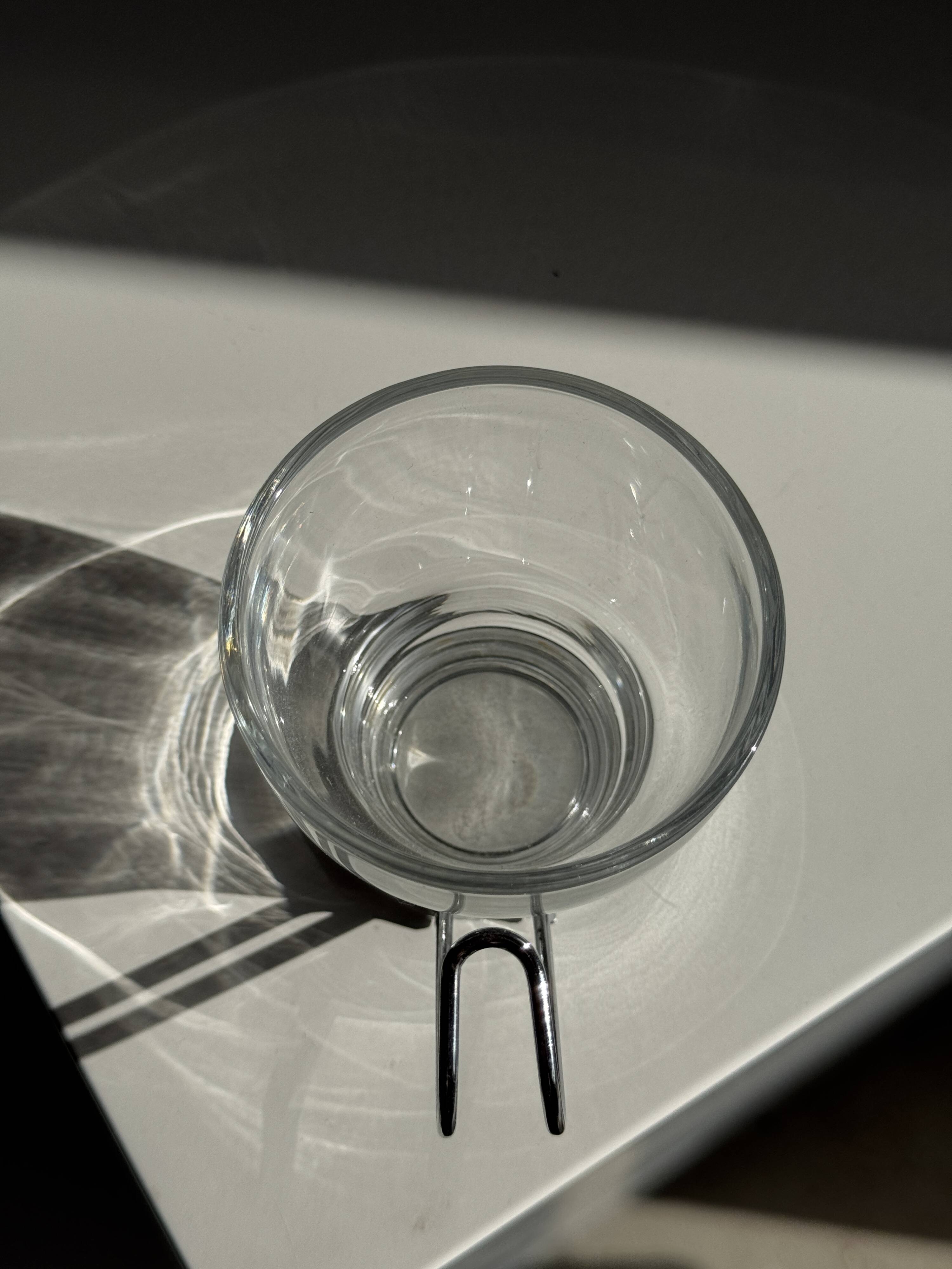 Set of 9 vintage Italian cups with metal handles.