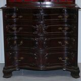 George III Library Thomas Chippendale in Hardwood on Serpentine Chest of Drawers