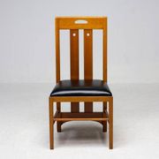 Table Frank Lloyd Wright ‘608 Taliesin’ + four Mackintosh chairs “309 Ingram”