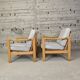 Paire de fauteuils vintage 