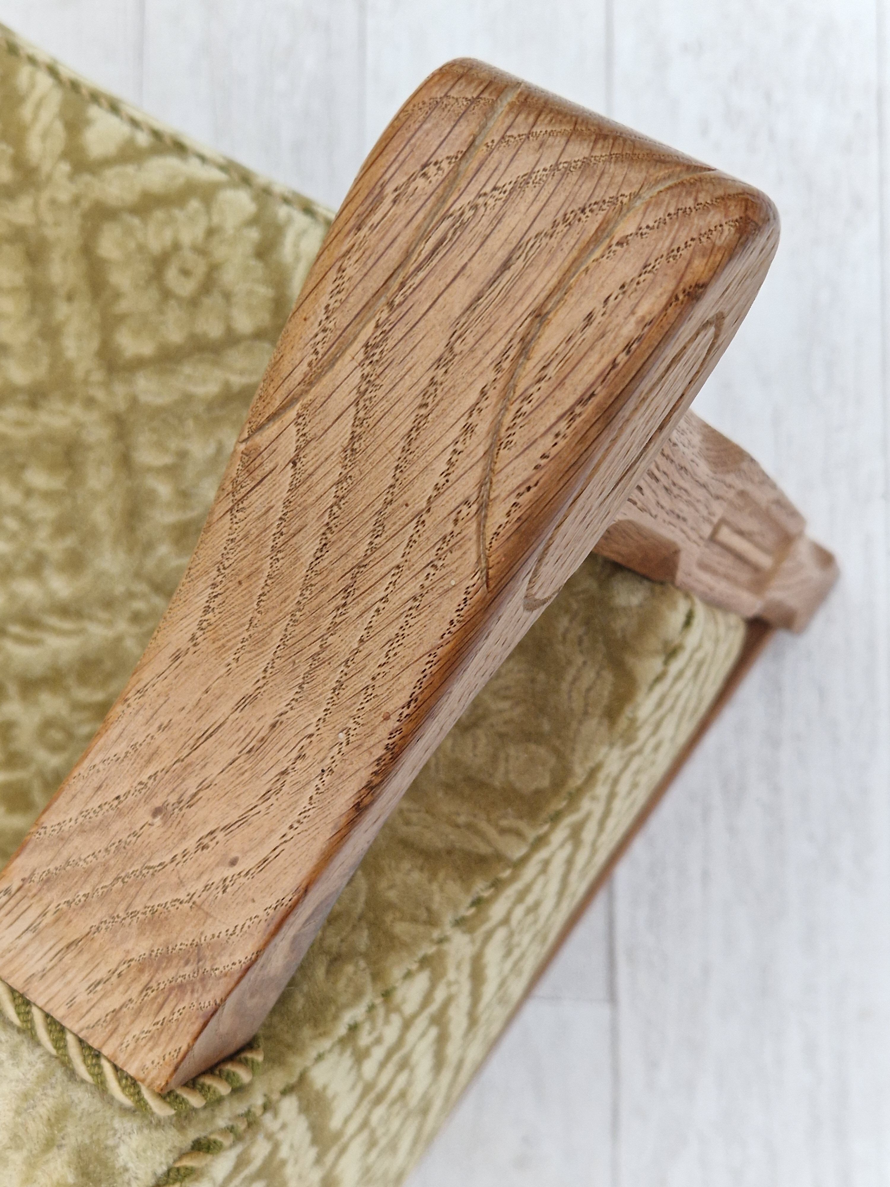 1960s, Danish design, highback armchair, furniture fabric, oak wood.