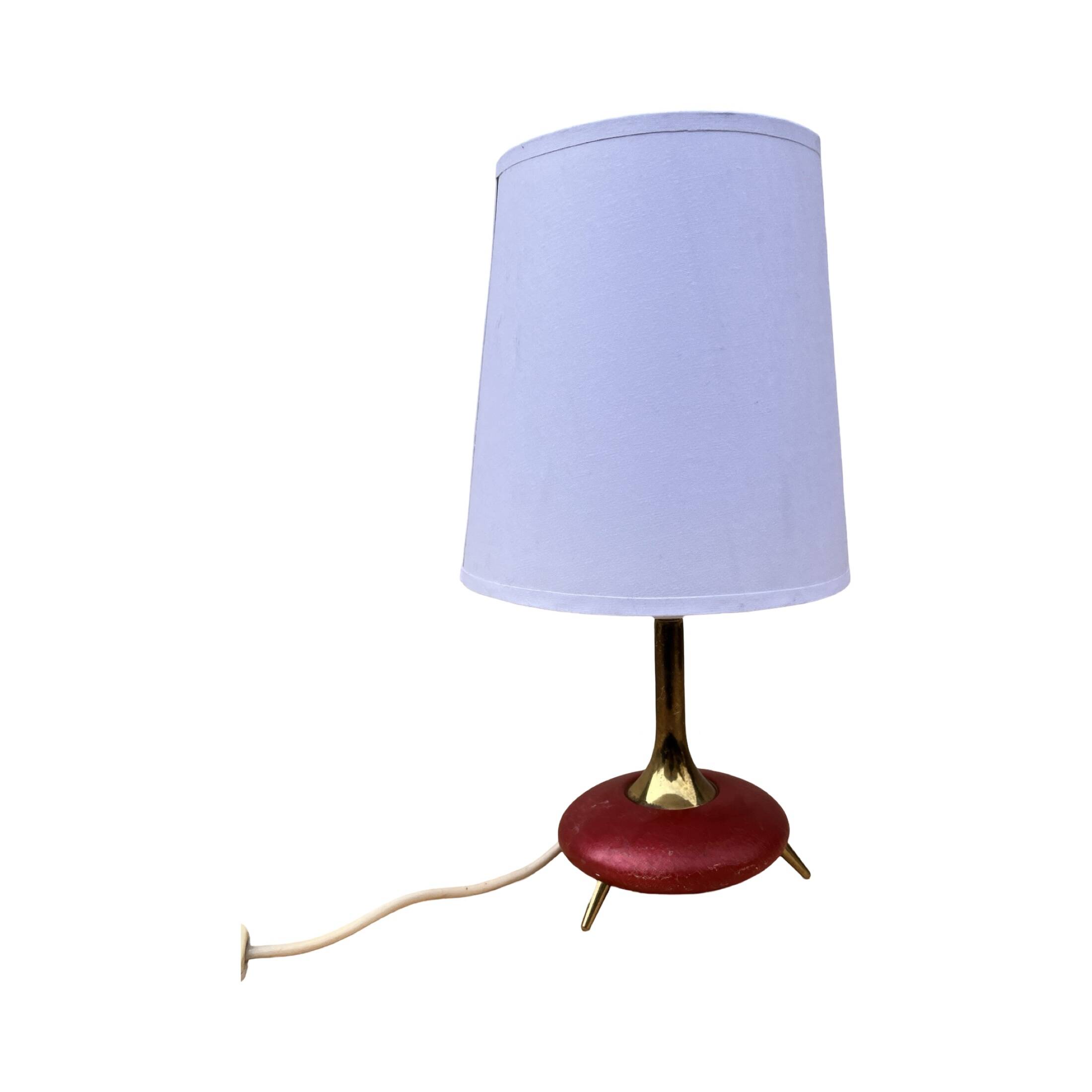 Table lamp with a lampshade Belgium 1980s.