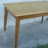 Dining room table with vintage compass legs 1950