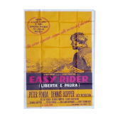 Original italian cinema poster 1969 easy rider harley davidson motorcycle biker 140x200 cm vintage