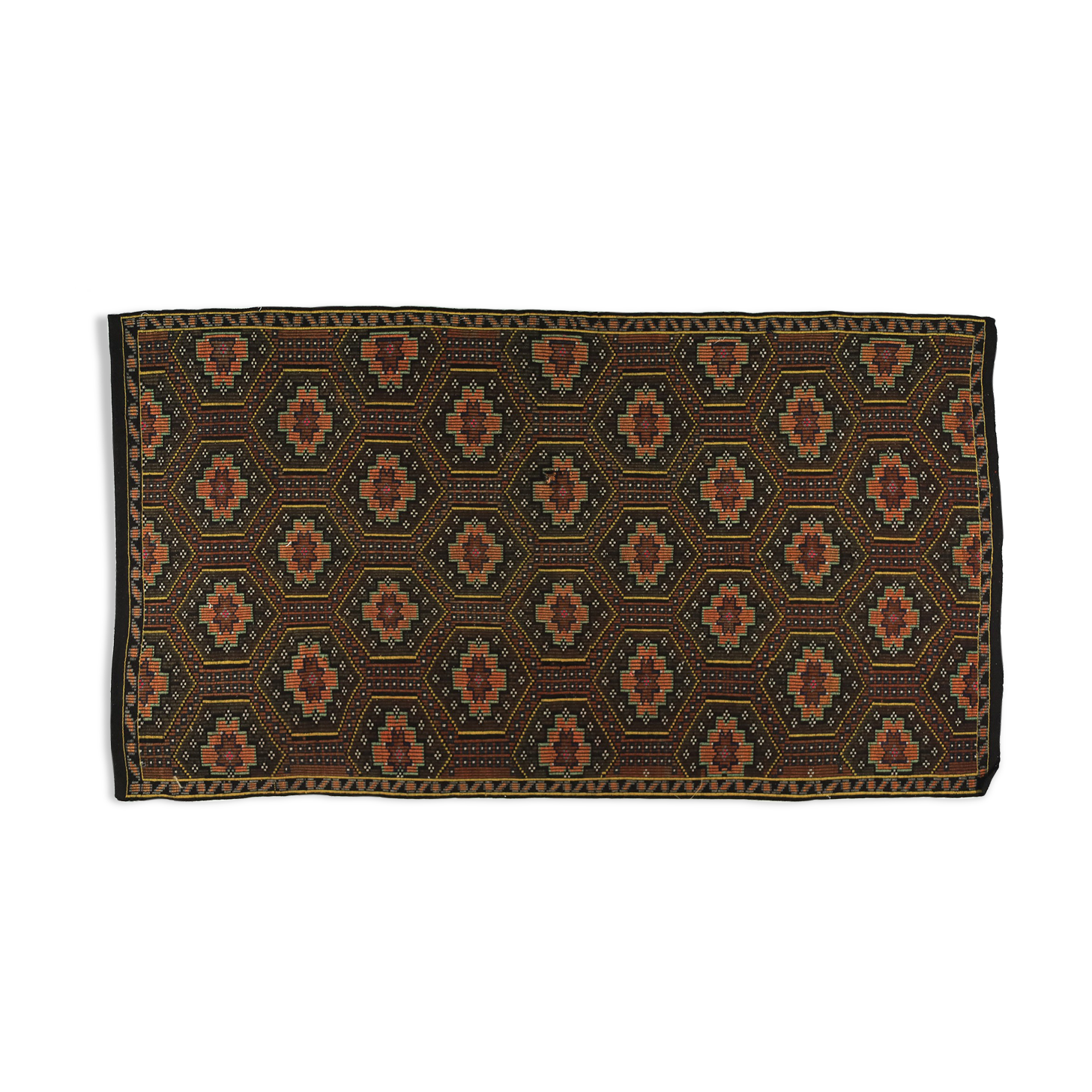 Anatolian handmade kilim rug 323 cm x 196 cm