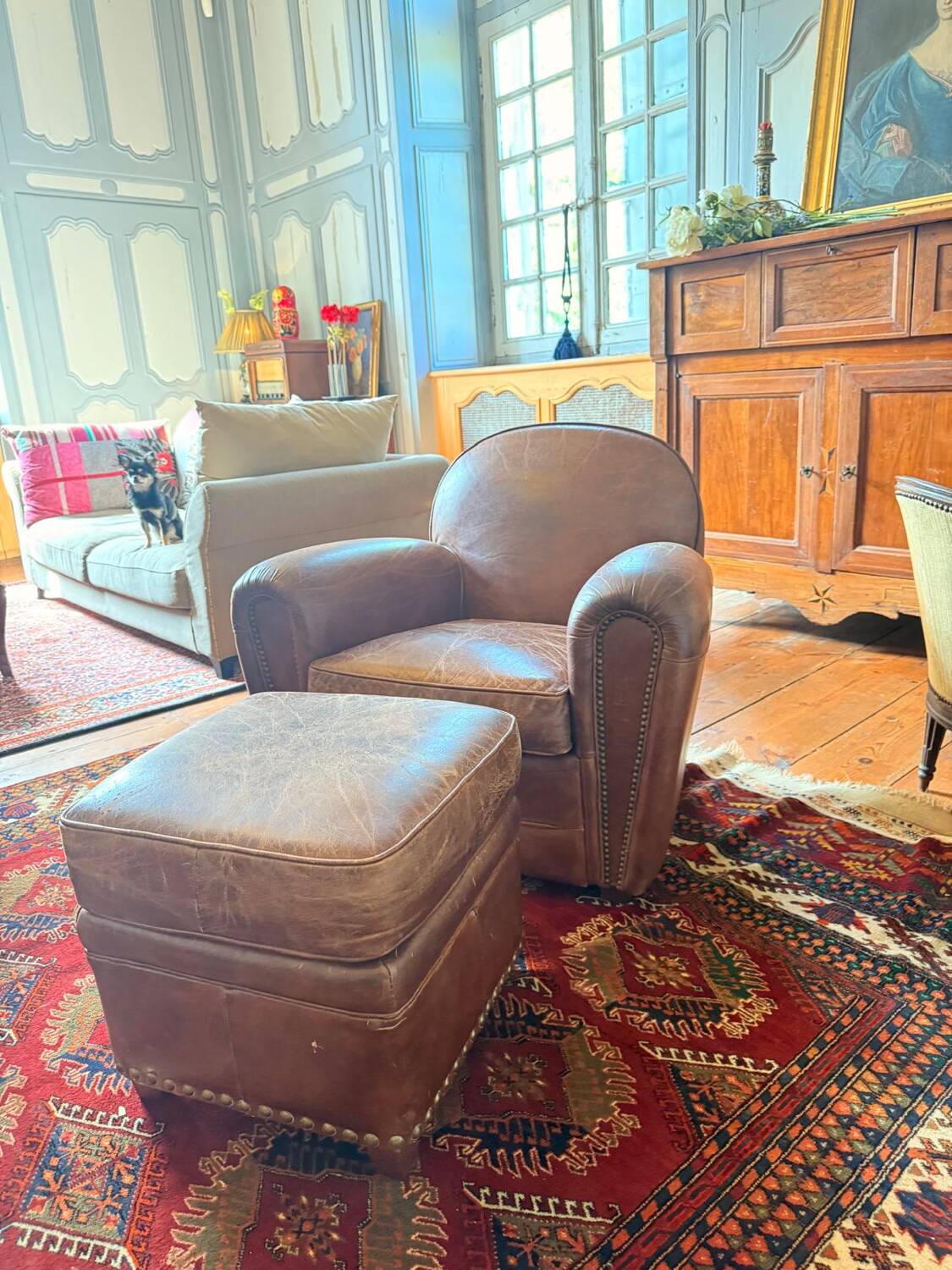 Club chair + footrest