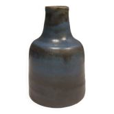 Petit vase danois en céramique aux couleurs/nuances bleutées