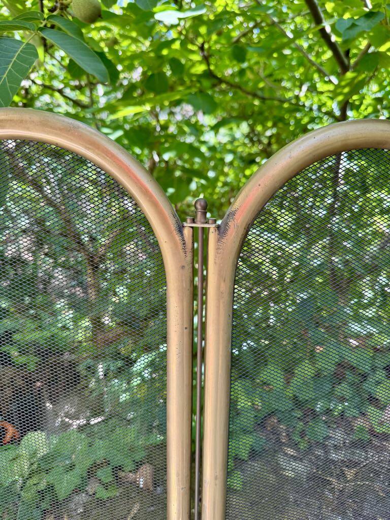 Pare cheminée en laiton période Art Déco