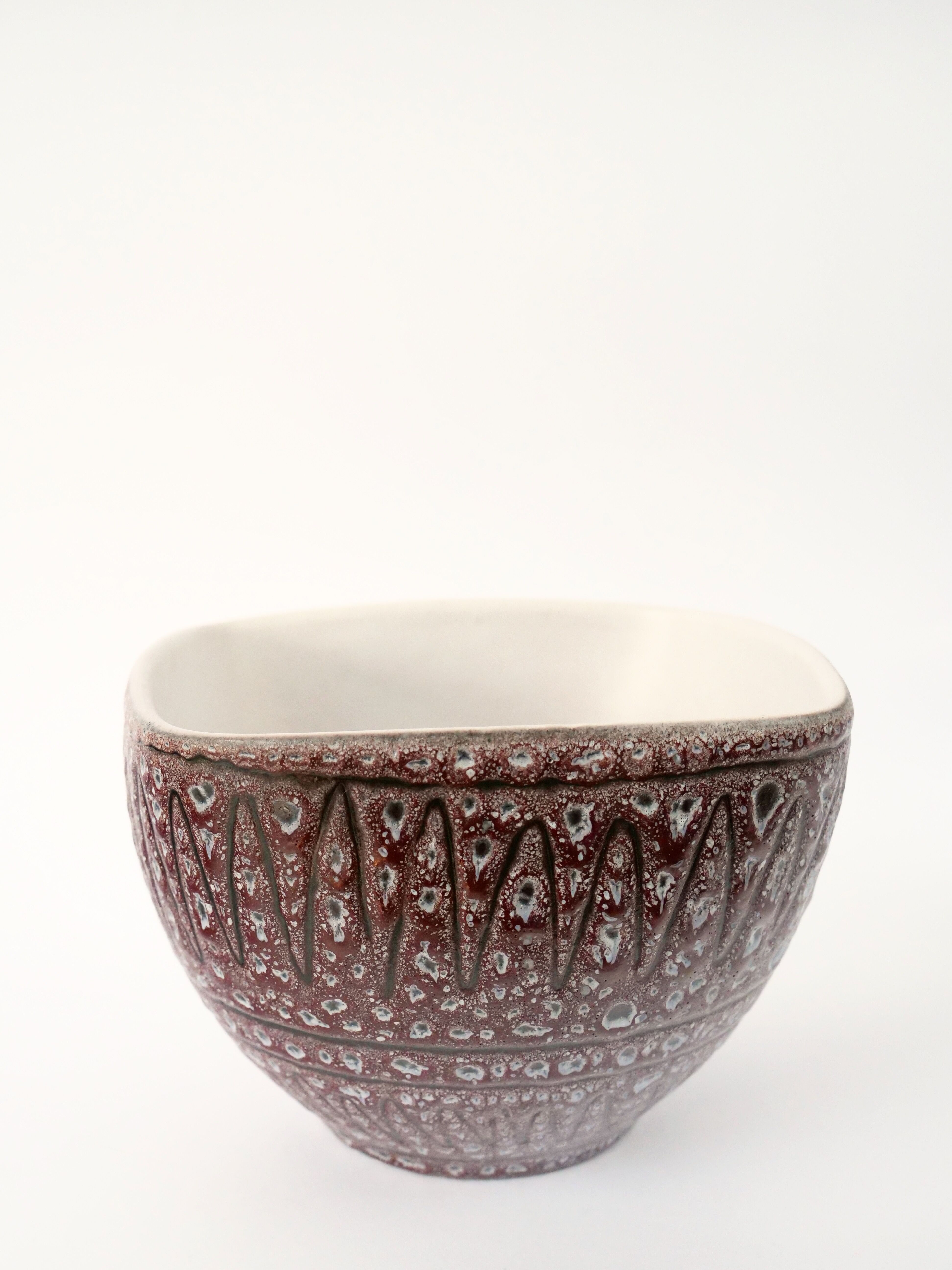 Salad bowl Vallauris signed Jean Austruy