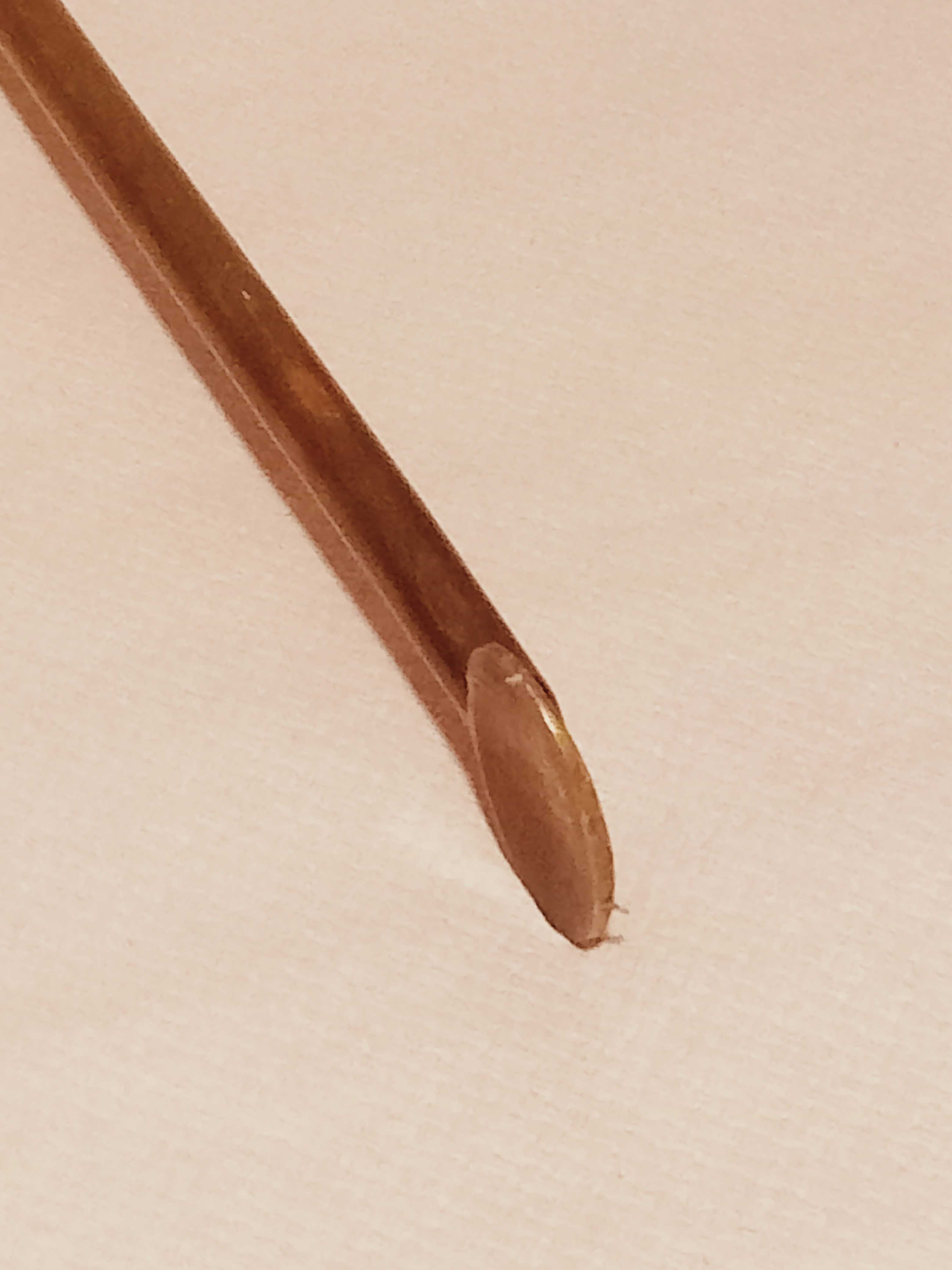 Old bronze or brass fireplace clamp