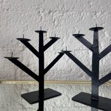 Wrought iron chandeliers, 1980s Habitat style