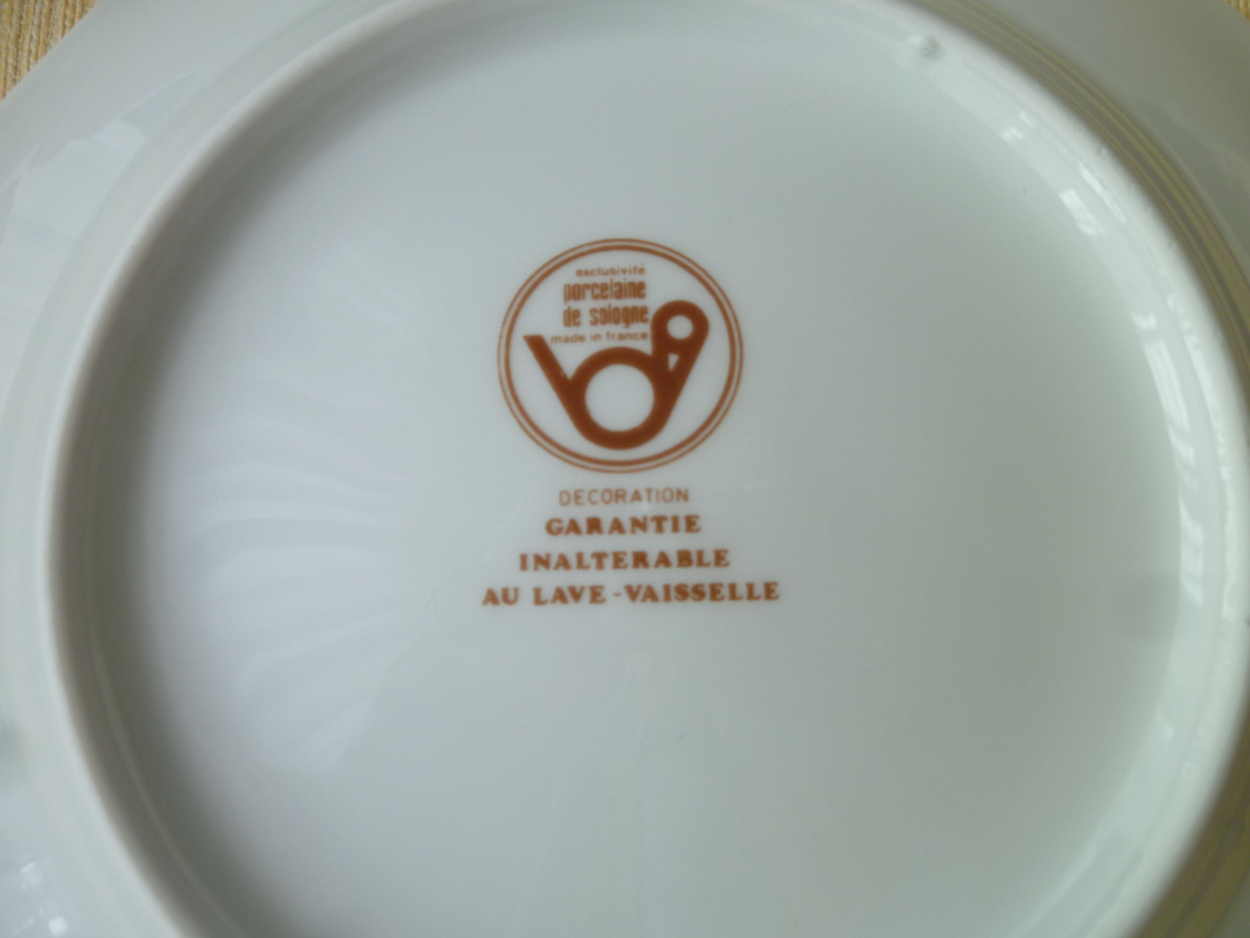 Sake service, dessert in Sologne Porcelain