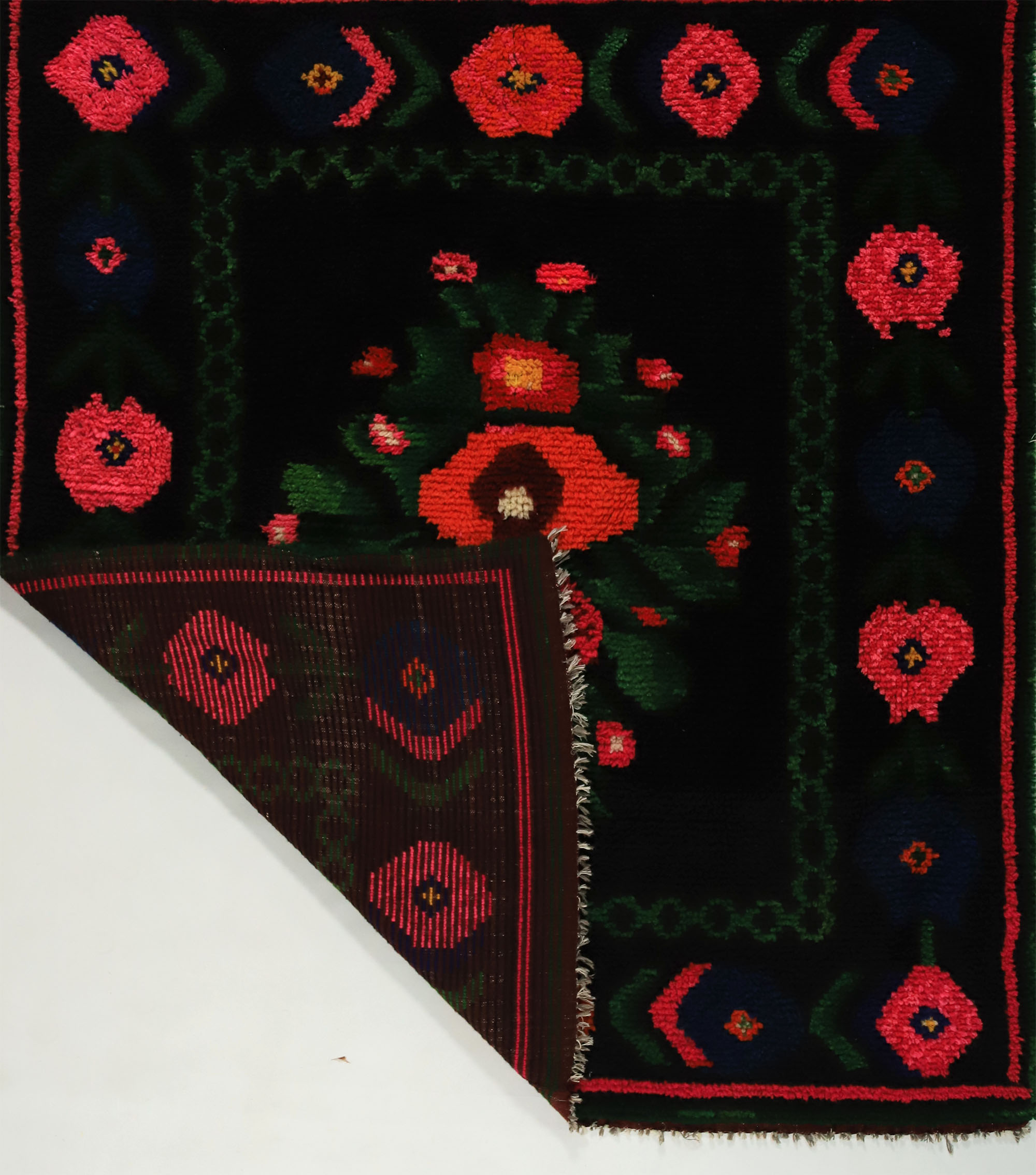 Anatolian handmade kilim rug 188 cm x 166 cm