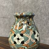 Jean Gerbino in Vallauris: enameled mosaic vase from the Art Nouveau period