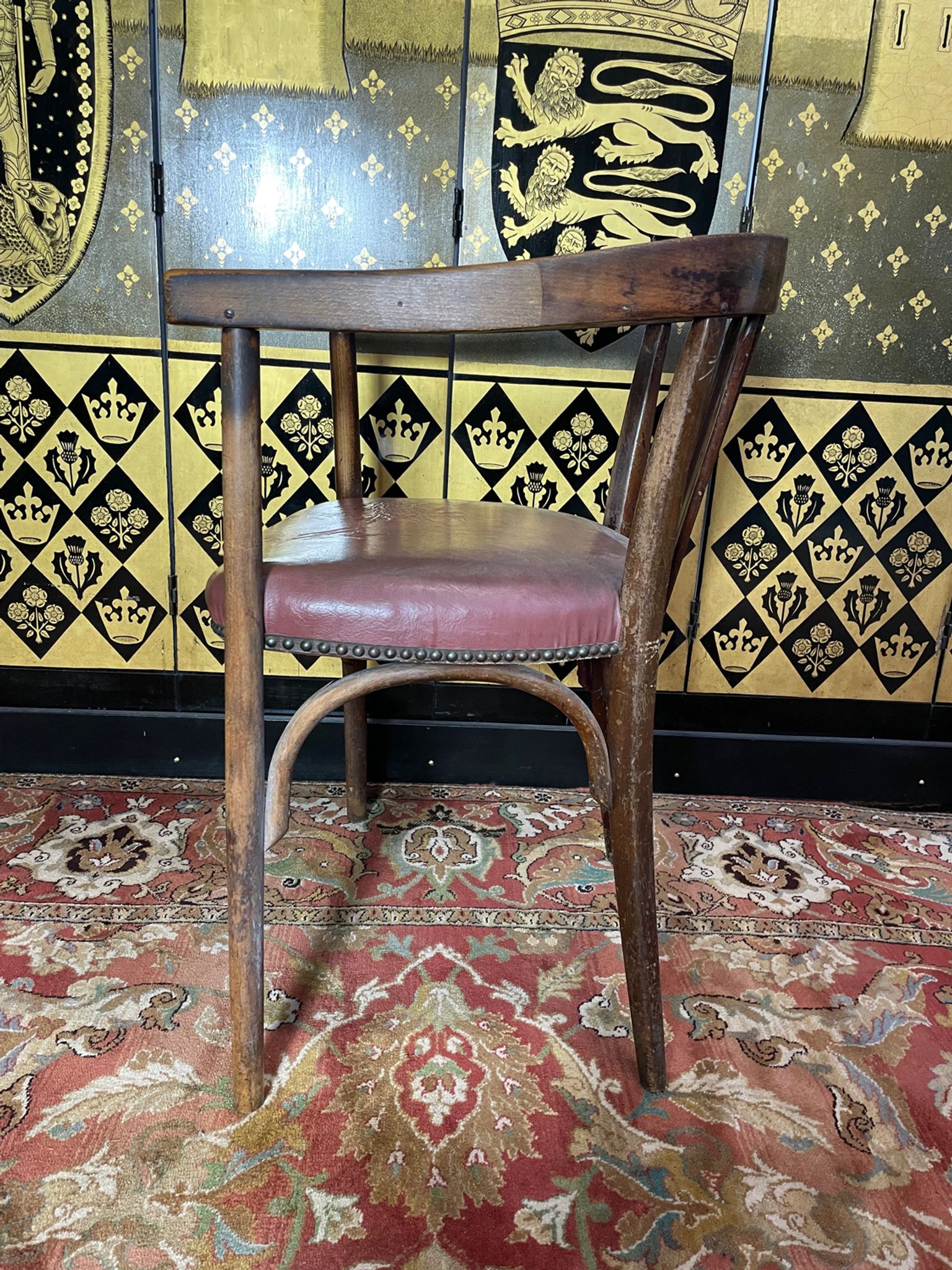 Fauteuil de bureau en bois courbé « Japy Frères »