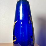 Vase Legras Cobalt gold painting