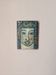 Antique acrylic painting on canvas vintage ethnic tribal portrait