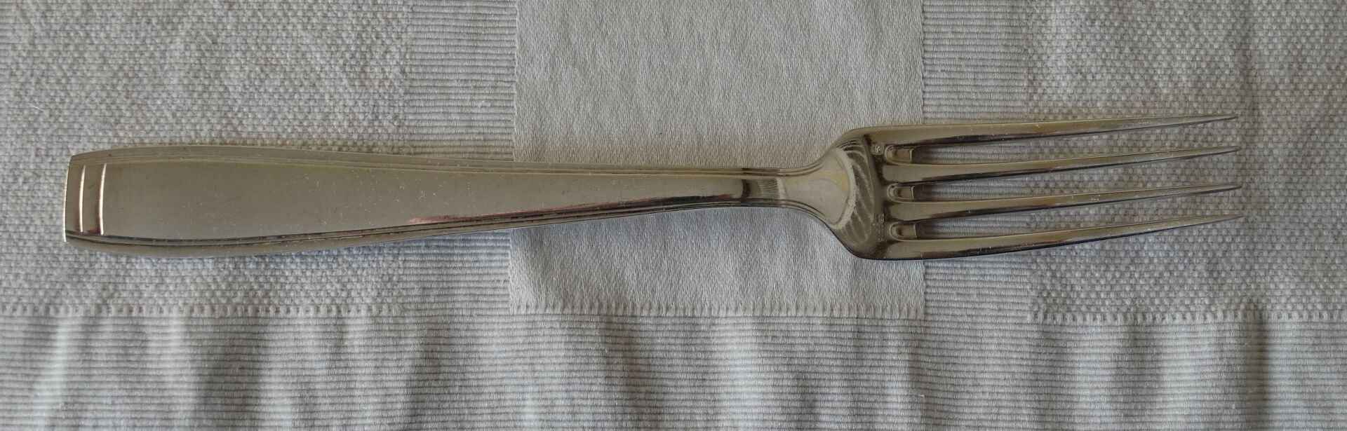 Cutlery set Ercuis model carthage in silver metal 73 pieces - art deco