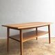 Table en teck blond des années 1960
