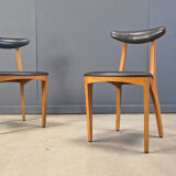 Mid-century Belgian dining chairs, set of 10, 1960s