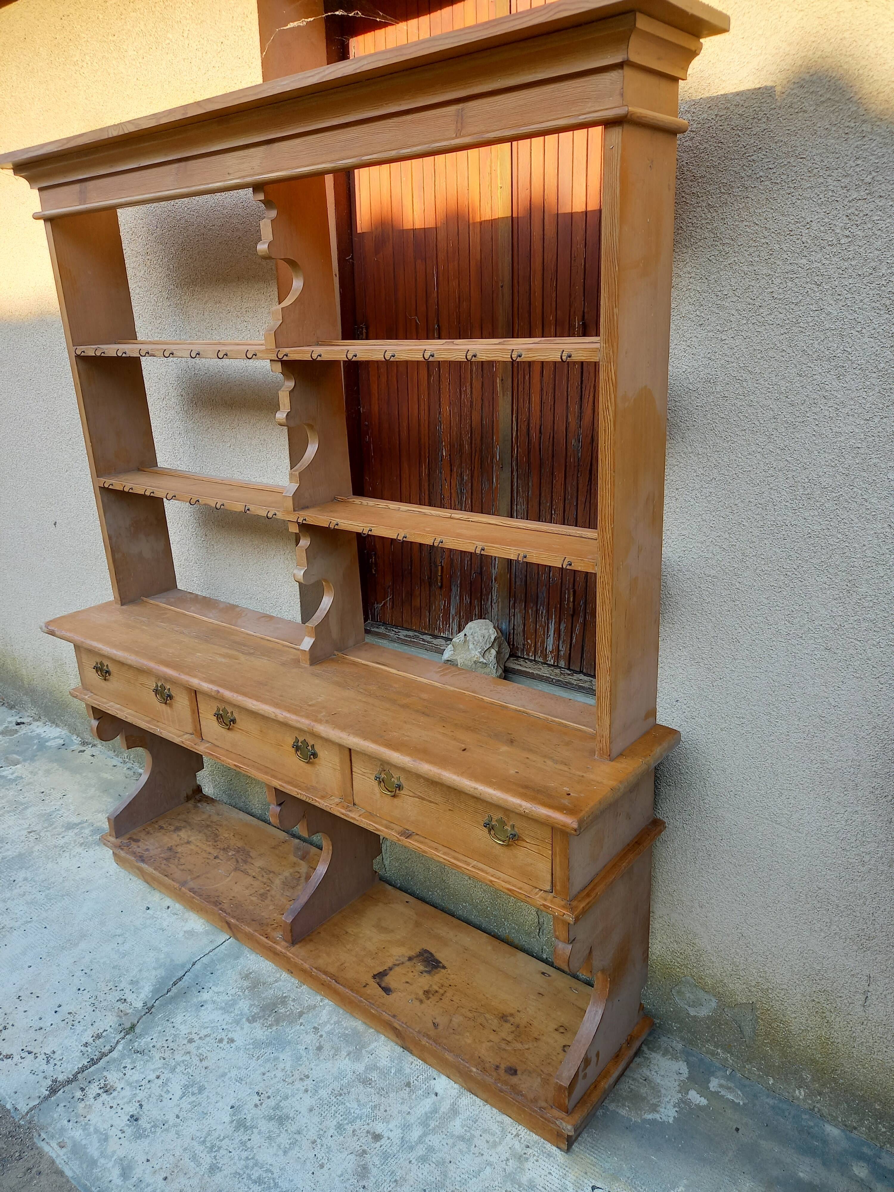 Wooden cupboard console