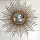 Large vintage mirror chaty vallauris 80 cm, sun, witch's eye