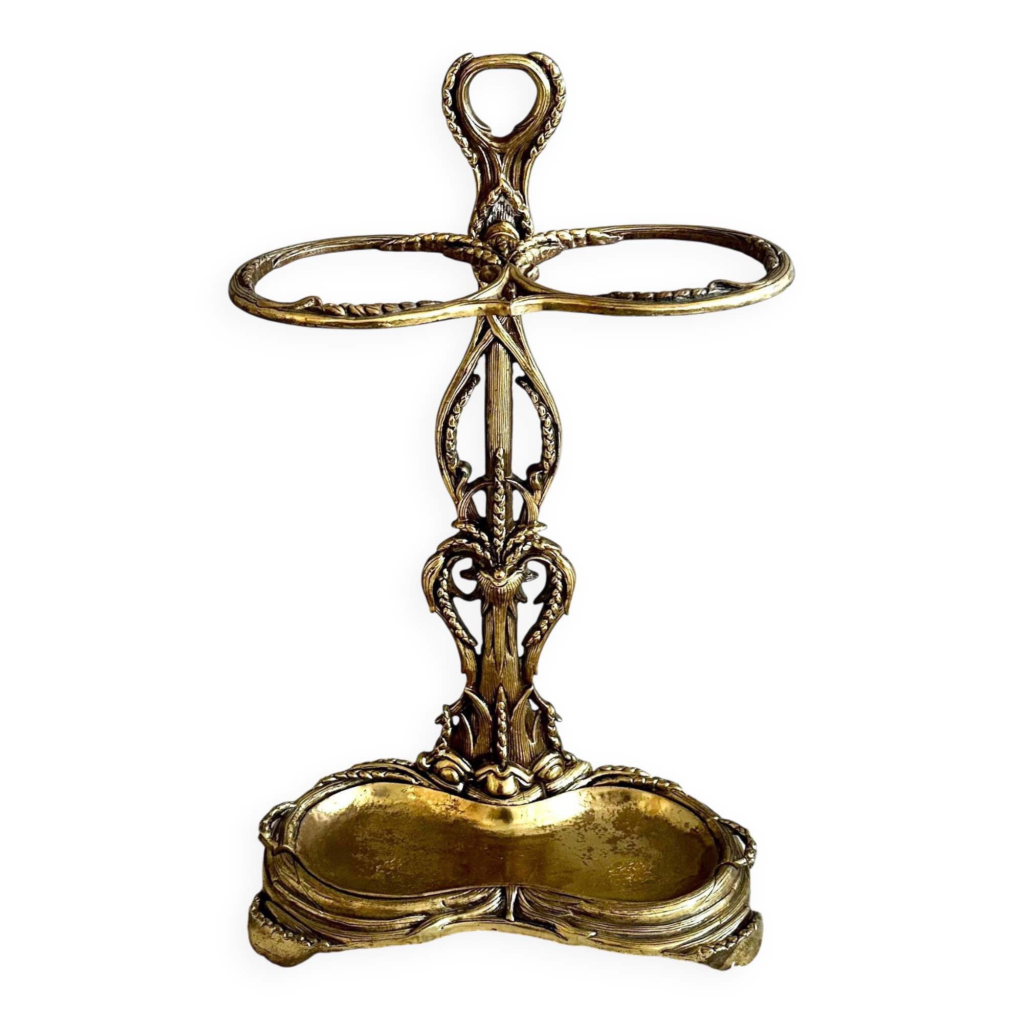 Antique Brass Umbrella Stand / Umbrella Holder