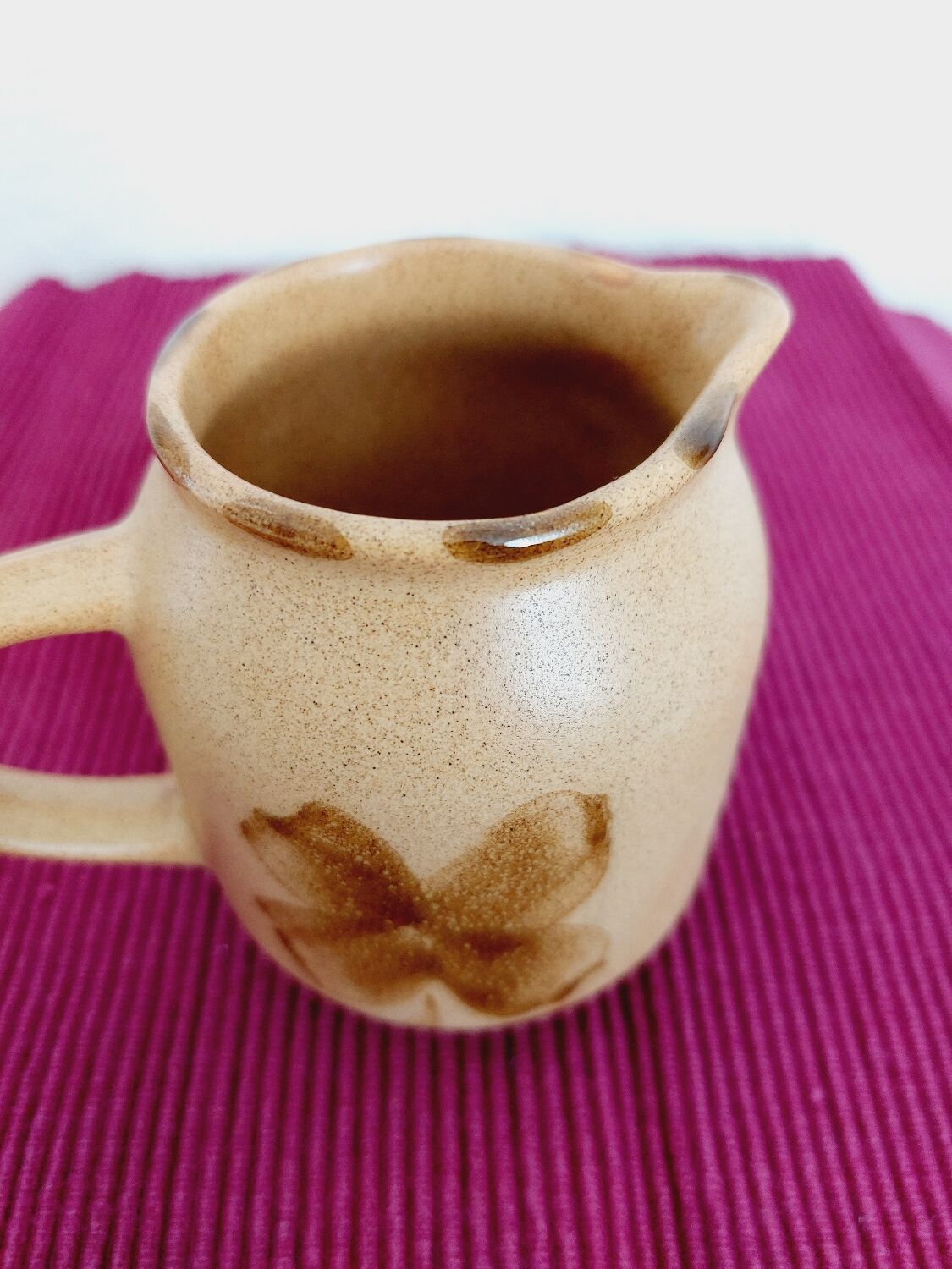 Milk jar Sarreguemines Clover