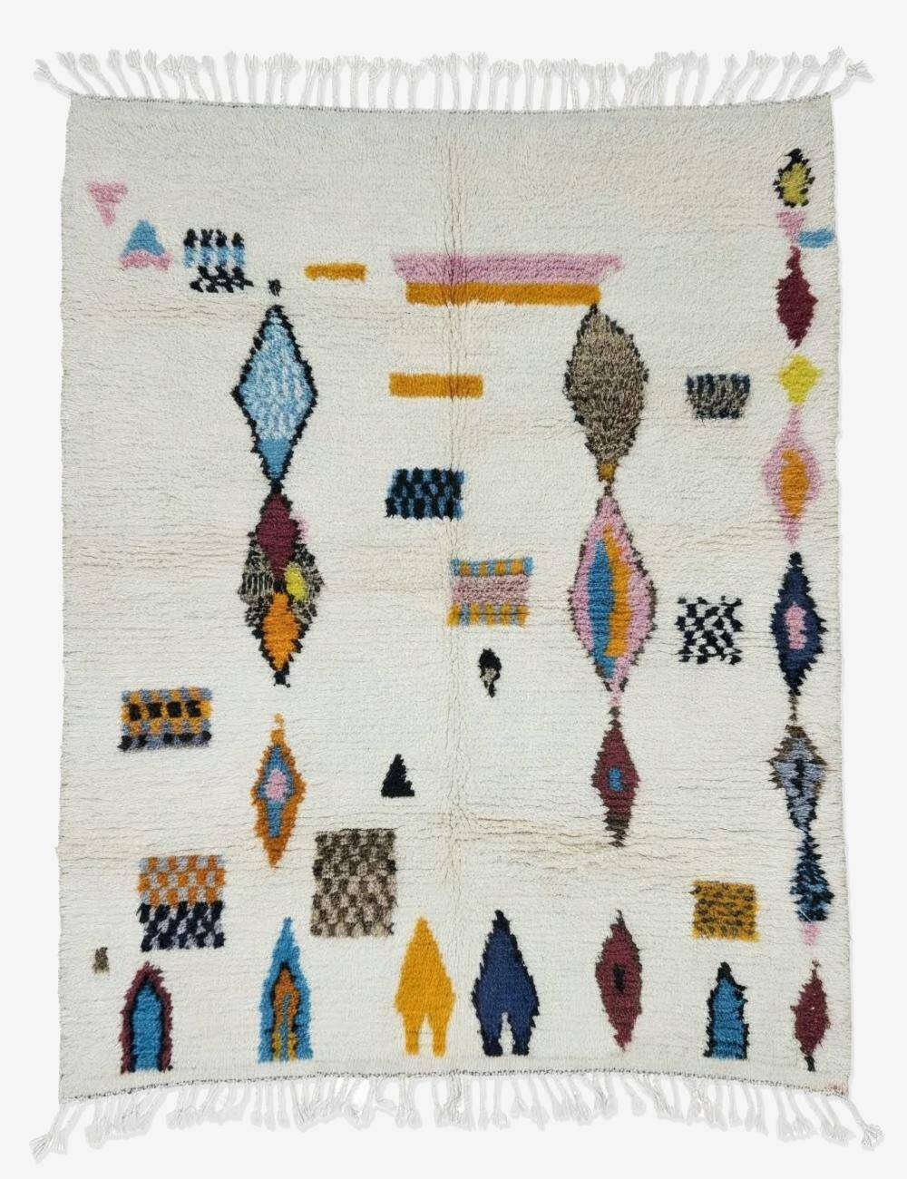 Handmade Tribal Azilal Rug - 209 x 180 cm