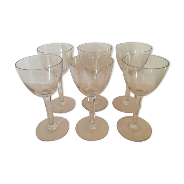 Ensemble de 6 verres en cristal