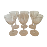 Ensemble de 6 verres en cristal