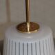 Opaline suspension lacquered steel and brass