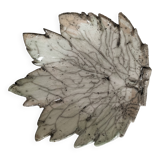 Raku ceramic leaf bowl – unique piece