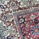 Old french carpet knotted 253 x 353 cm