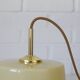 1950s Yugoslav Vintage Pendant Light,  Restored Caramel Opaline Glass Lamp