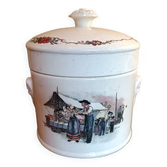 Old earthenware terrine Sarreguemines Obernai