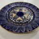 decorative plate enamelled vintage in earthenware HB Quimper