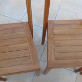 6 chairs of golden oak color in solid wood brand codium maison