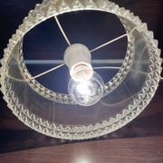 Vintage plexiglass pendant light, circa 1970s