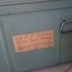 Vintage metal trunk of the 60s
