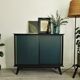 Buffet vintage noir et vert profond