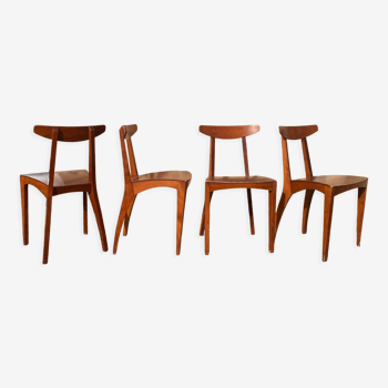 4 vintage scandinavian chairs