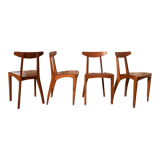 4 vintage scandinavian chairs