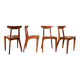 4 vintage scandinavian chairs