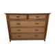 Vintage bamboo and raffia chest of drawers