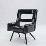 Leatherette Armchair Prototype, Italy, 1980s