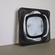 Smoked glass ashtray from the 70s - Square MCM catchall