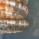Pendant light 60s golden amber glass