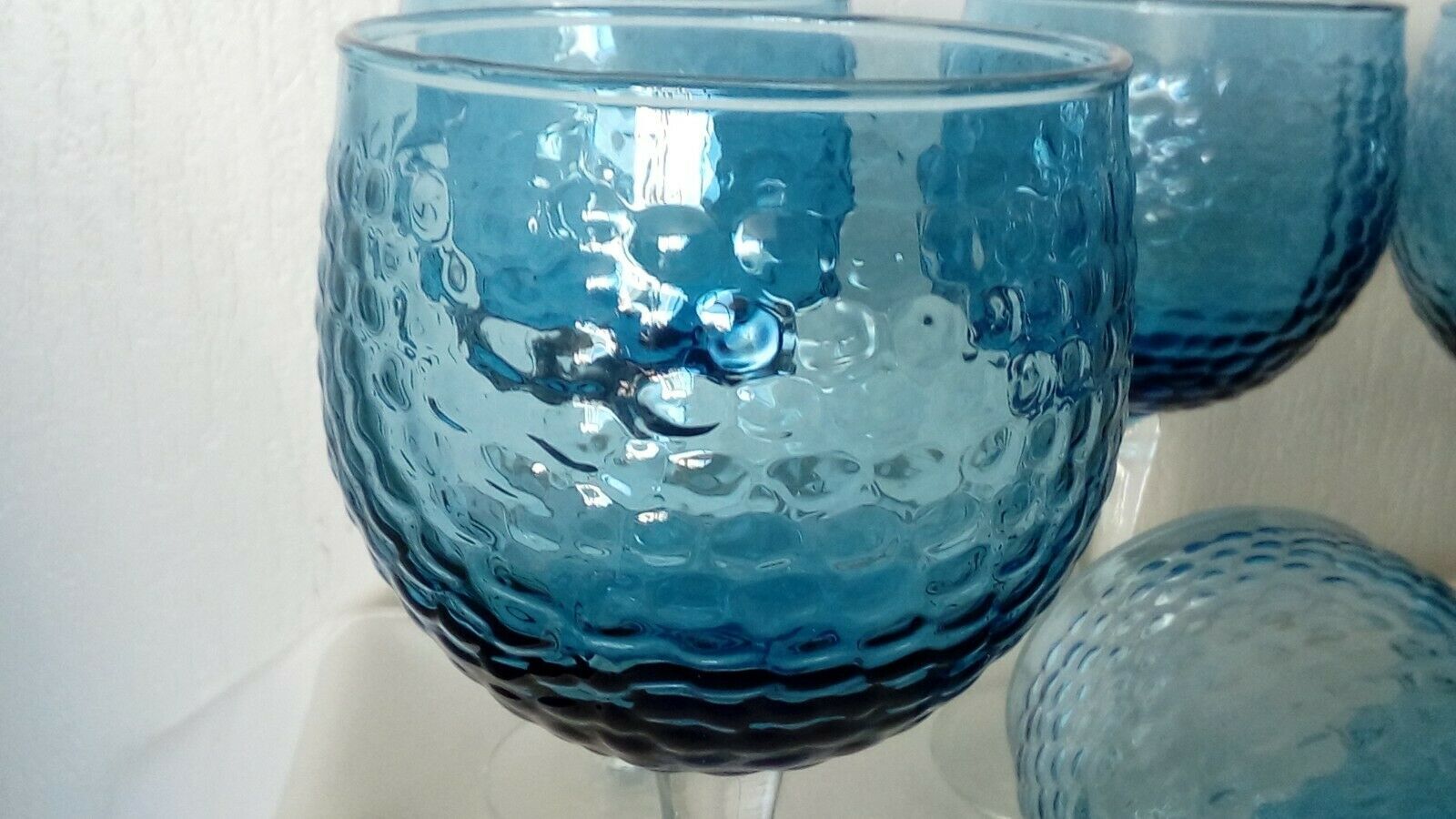 Series of 6 colored walking glasses